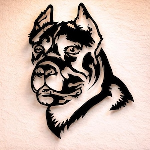 Cane Corso Dxf Svg Png Files , Dog , Face , Wall Art , Cut File For Cnc Plasma Laser Glowforge