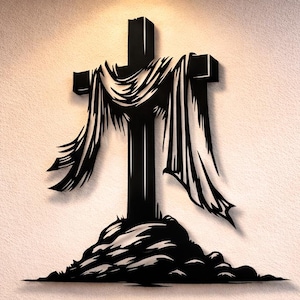 Christian Cross Svg Dxf Png Files Wall Art, CNC Laser Cut File - Etsy