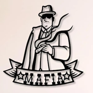 Mafia Dxf , Svg , Png , Files , Mafia , Gangster , Godfather , Cut , Files , For , Cnc , Plasma , Laser , Glowforge