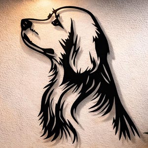 Golden Retriever Svg Dxf Png Files Metal Wall Art, CNC Plasma Laser Cut File
