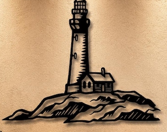 Lighthouse DXF SVG Files  Wall Art, CNC Laser Cut Files (svg, dxf)