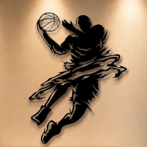 Basketball Player Metal Wall Art: CNC Plasma Laser Cut File