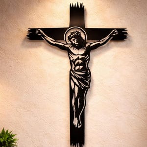 Jesus Cross SVG DXF: CNC Plasma Laser Cut File