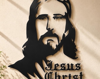Jesus Christ Metal Wall Art, CNC Laser Plasma Cut Files (svg, Dxf