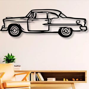 Old Car Dxf Svg Png Files Vintage Car Automobile Retro Cut , File , For , Cnc , Plasma , Laser