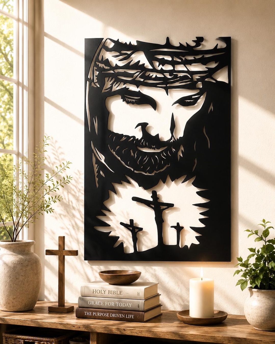 Jesus Christ Metal Wall Art, CNC Laser Cut Files (SVG, DXF) - Etsy