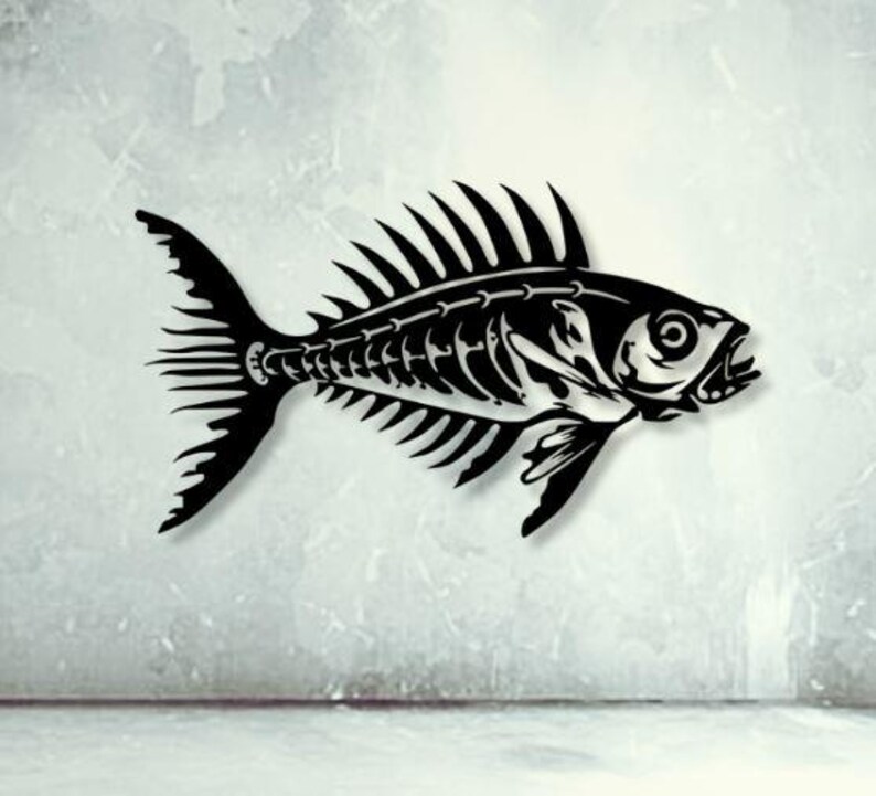 Dreadful Bonefish Dxf Svg Png Files Predator Fish Vector Cut File for ...