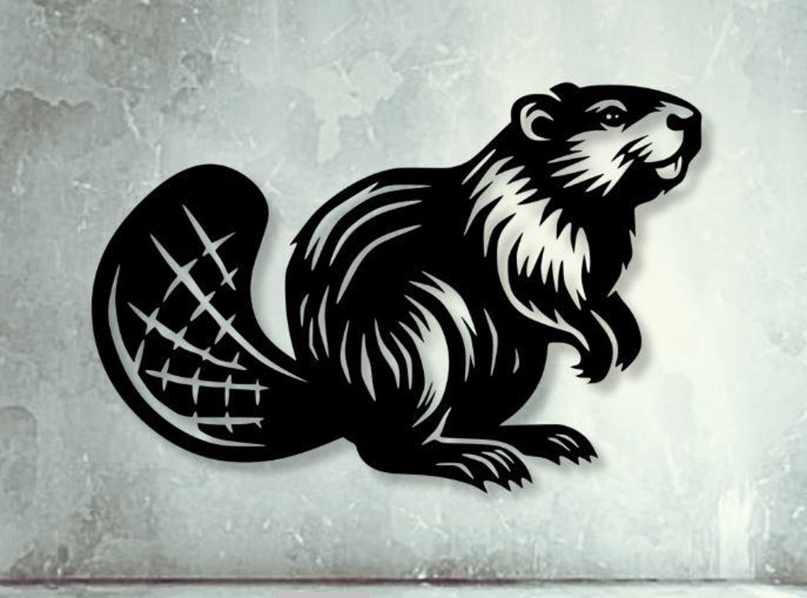 Beaver Svg Dxf Png Files Vector Art Cut File for Cnc Laser Plasma ...