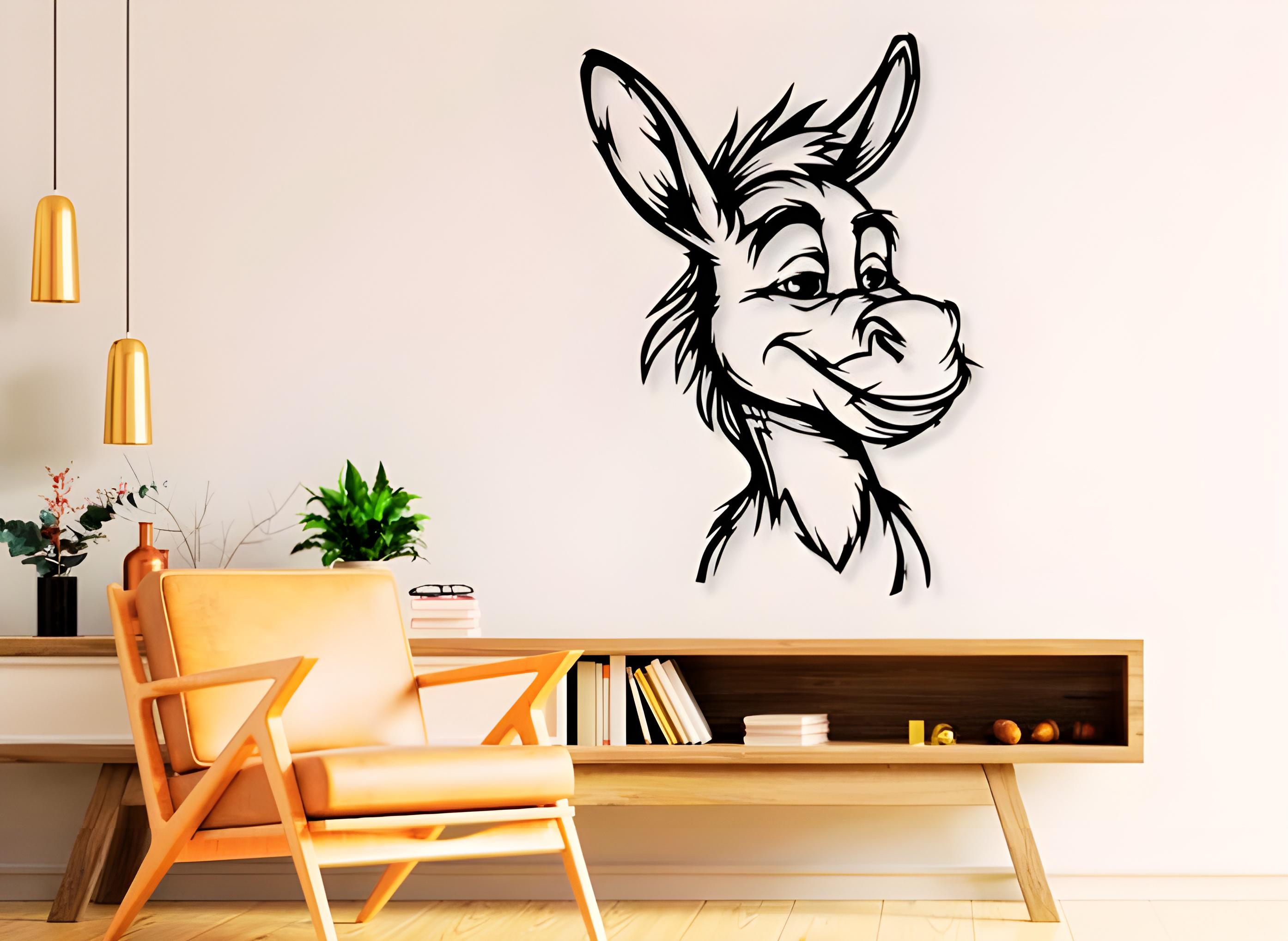 Burro SVG DXF PNG Files Donkey Funny Vector Art Cut File for Cnc Plasma ...