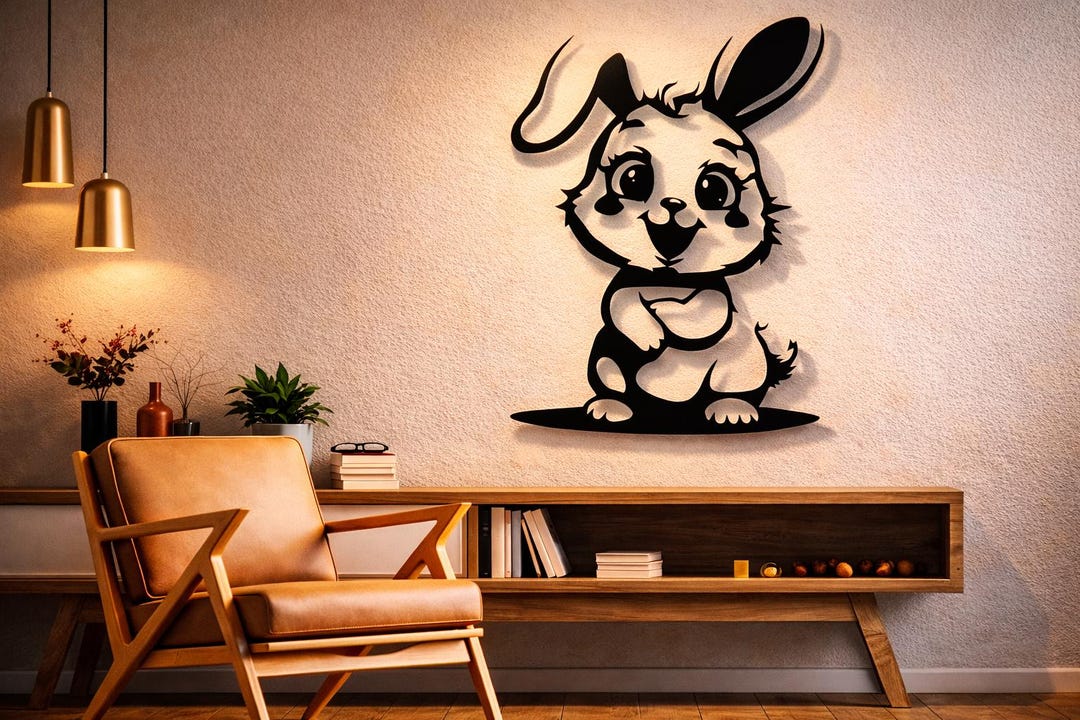 Easter Bunny Svg Dxf Png Files Vector Art Cut File for Cnc Laser Plasma ...