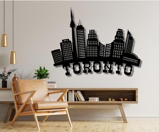 Toronto Dxf Svg Png Files Canada City Skyline Glowforge Silhouette , City , Cut , File , For Cnc , Laser , Plasma  , Glowforge