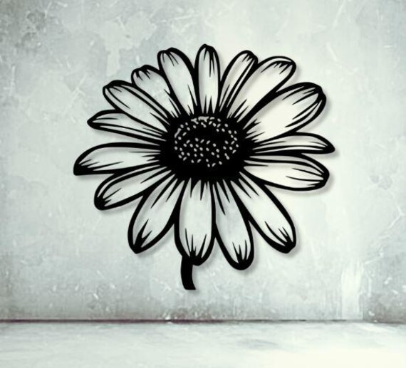 Daisy Flower Cut Files: CNC Plasma Laser Cricut Glowforge Xtool