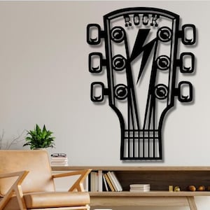 Guitar Dxf , Svg , Png , Files , Rock , Music , Guitar , Wall , Art , Cut , File , For , Cnc , Plasma , Laser , Glowforge