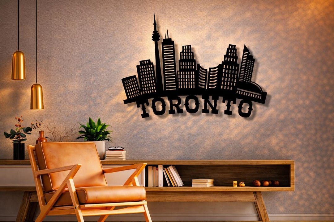 Toronto Skyline Metal Wall Art Files, CNC Laser Plasma Cut (SVG, Dxf ...