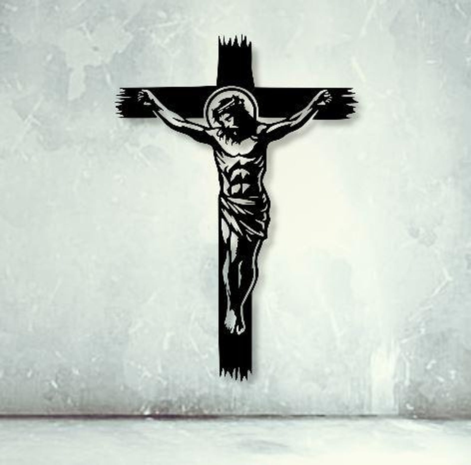 Jesus Cross SVG DXF: CNC Plasma Laser Cut File - Etsy