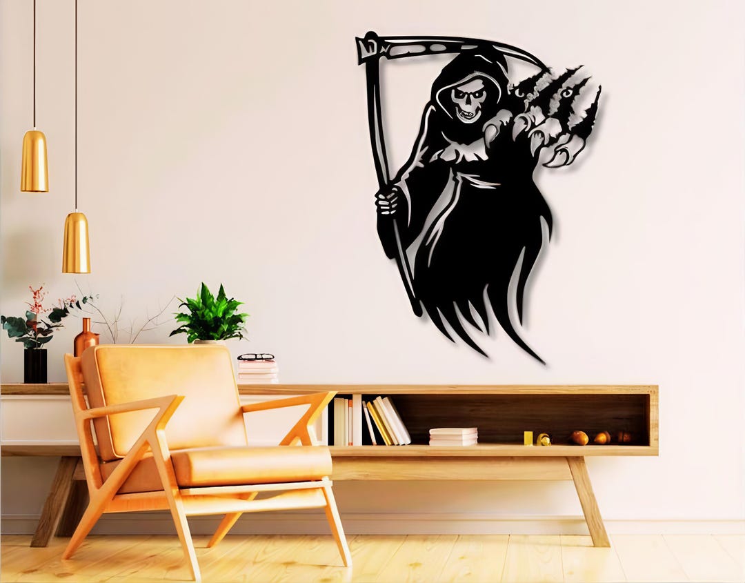 Grim Reaper Dxf Svg Png Files Grim Reaper Halloween Horror Claw , Ghost ...