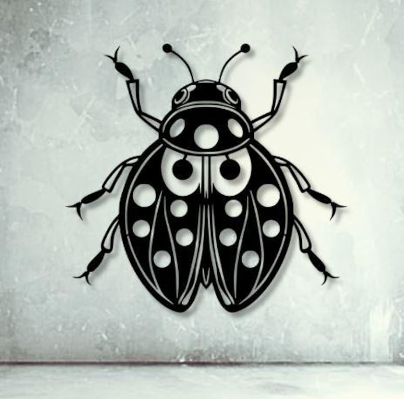 Ladybug Dxf Svg Png Files Ladybug Cut File Vector for Cnc Plasma Laser ...