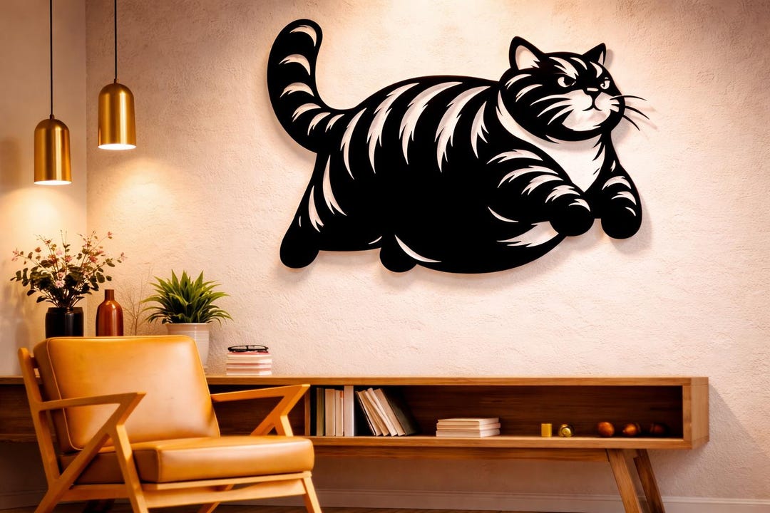 Fat Cat Vector File Fat Cat Vector Art, CNC Plasma Laser Cut File (svg, Dxf, Png) - Etsy