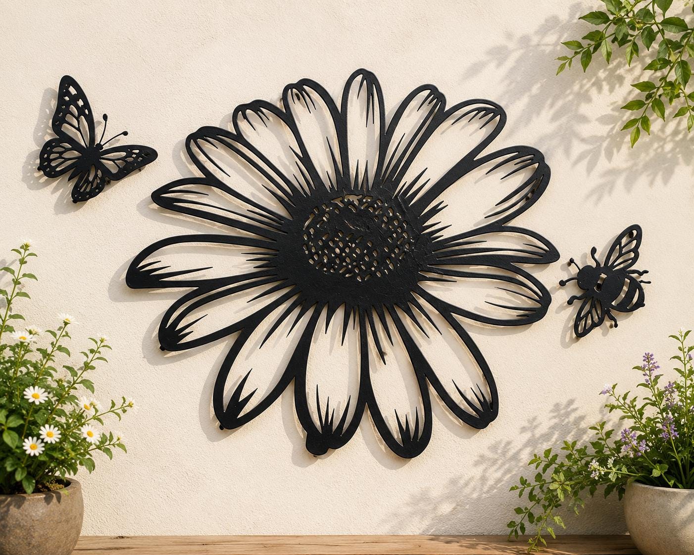 Daisy Flower Cut Files: CNC Plasma Laser Cricut Glowforge Xtool