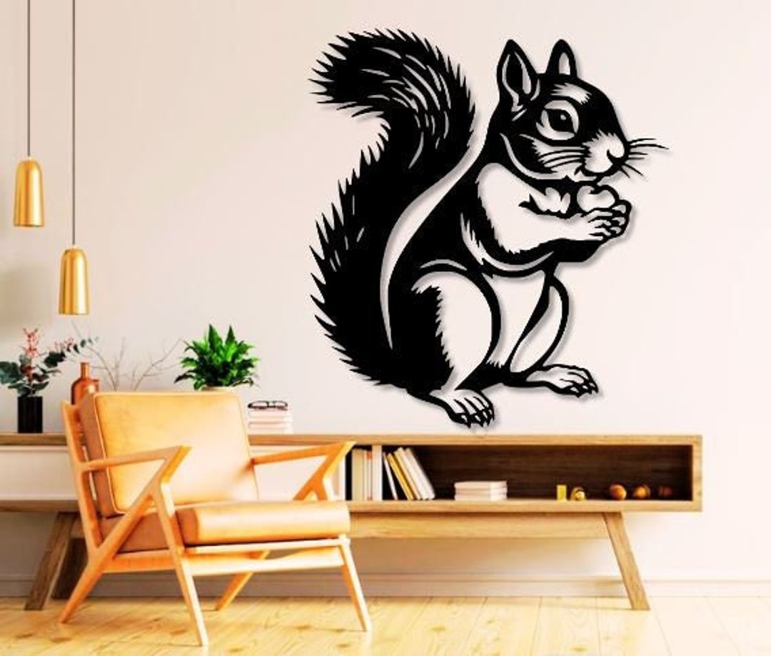 Squirrel Sticker 4 Inch Vinyl Decal - Waterproof Animal Decal For Laptop & Water Bottle