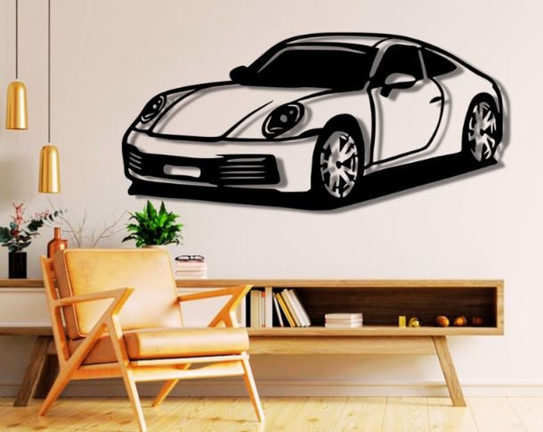 Sport Car Dxf , Svg , Png , Files , Car , 911 , Design , Cut , File