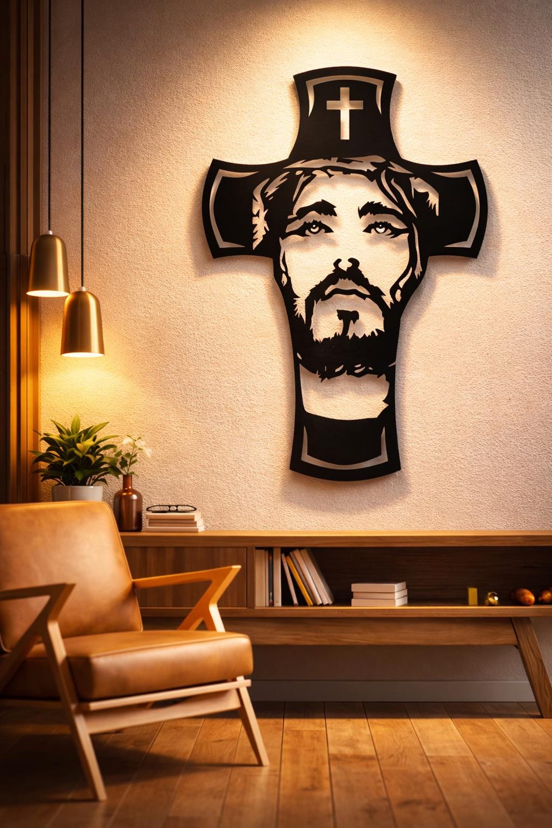Jesus Cross Metal Wall Art, CNC Laser Cut Files (svg, Dxf, Png) - Etsy