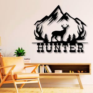 Jäger Dxf svg Png Dateien Jagd Jagd für Laser Plasmen Datei, Berg, Hirsch, Ziel, Wald, Natur, dxf, svg, Für, Cnc, Cut
