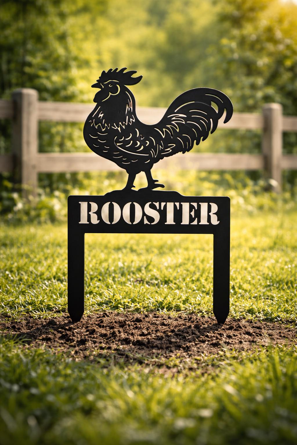 Point Stake Files Rooster Garden Stake Dxf Svg Files for Cnc Plasma Laser Cutting - Etsy