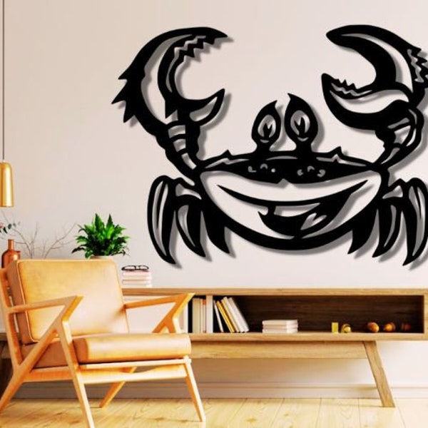 Crab Dxf SVg Png Files , Crab , Sea , Food , Wall , Art , Cut , File , For , Cnc , Plasma , Laser