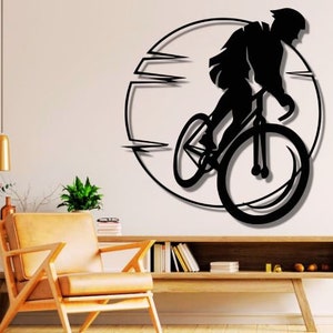 Fahrrad Dxf, SVG, PNG, Dateien, Radfahrer, Biker, Design, Fahrrad, Szene, Ansicht, Downhill, Schneiden, Datei, Für, Cnc, Laser