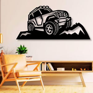 Off Road Dxf, SVG, Png, Files, Wandkunst, Laser-Schnitt, LKW, Off Road, Abenteuer, Dxf, svg, Datei, Für Cnc, Laser, Laser,Plasma