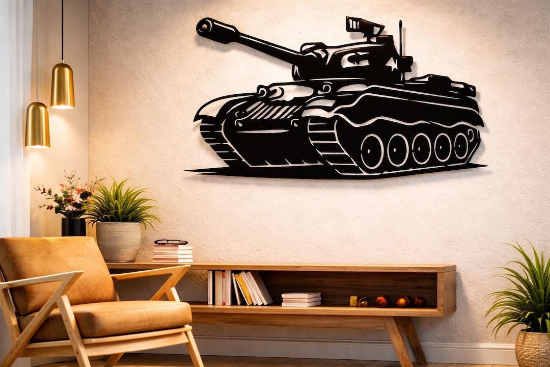 Tank Dxf Svg Png Files Military War Tank Vector Cut File for Cnc Plasma ...