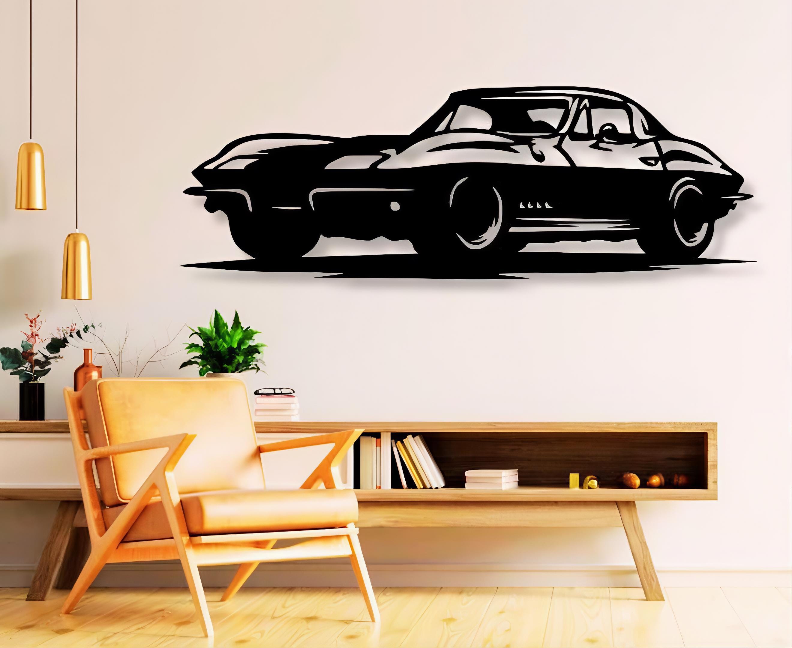 Chevrolet Corvette C1 Metal Wall Art: CNC Laser Cut Files