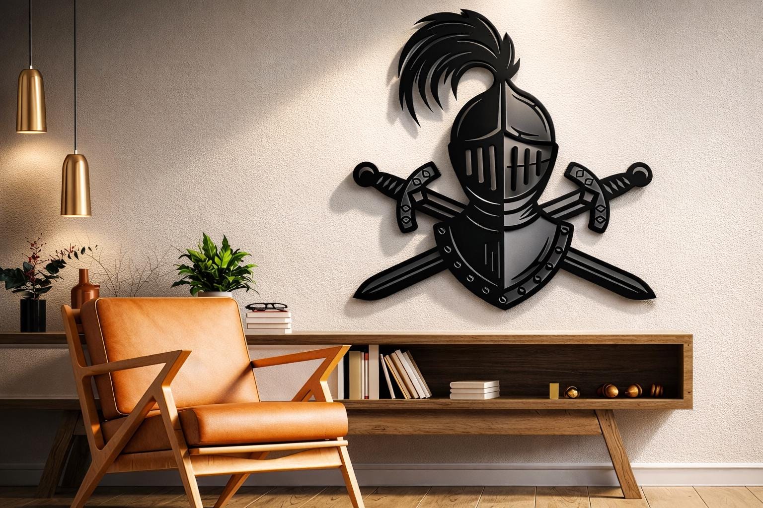 Knight Metal Wall Art Files, CNC Plasma Laser Cut (svg, Dxf, Png