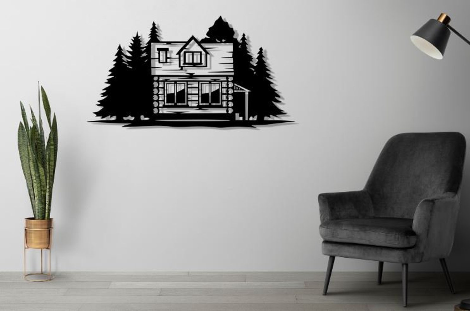 Wood House Svg Dxf Png Files , Cottage , Wooden , Forest , Trees ...