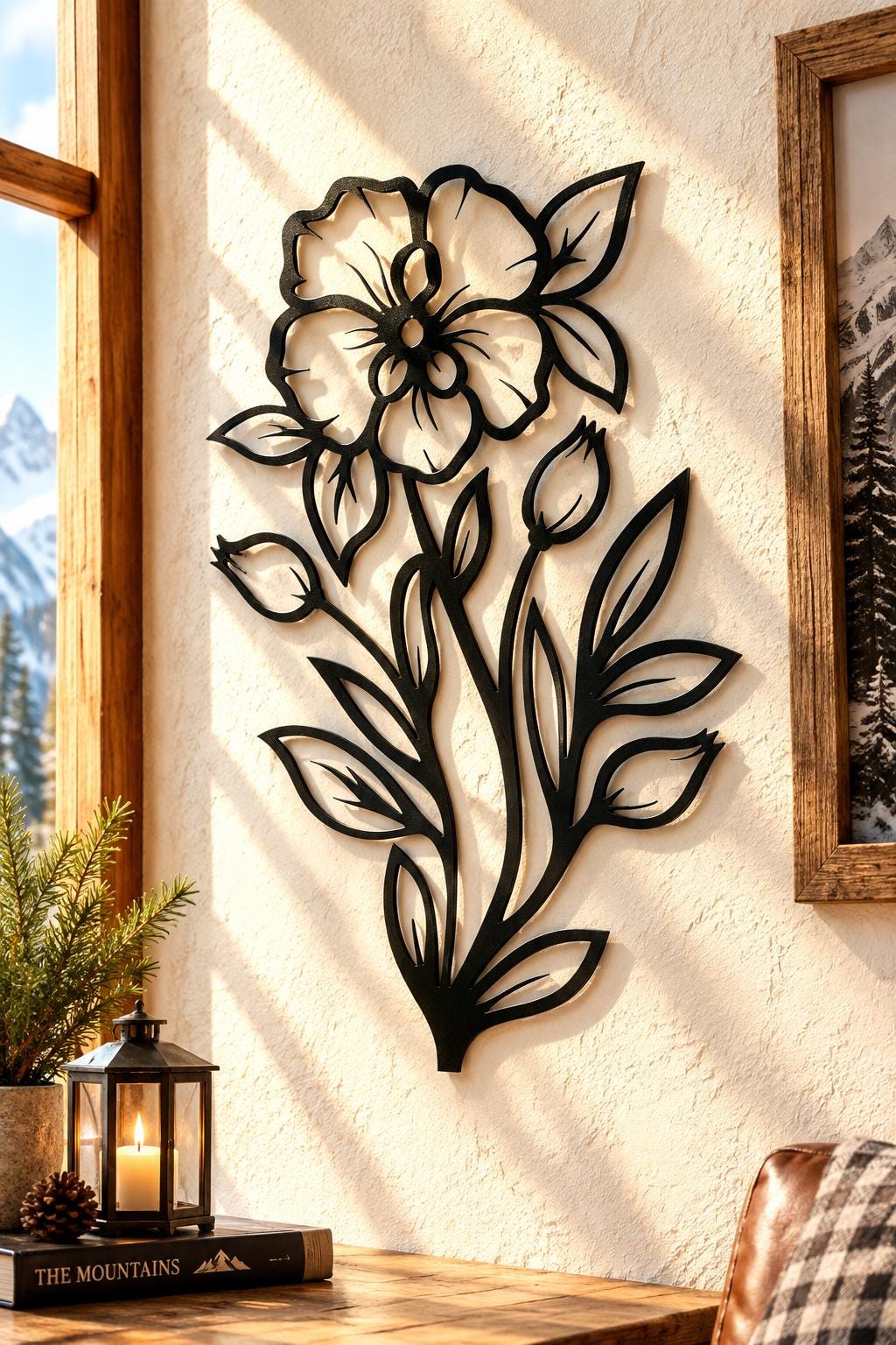 d*3様 r-906　サイン入り　Ci flower MASTERPIECE C Flower Metal Wall Art, CNC Plasma Laser Cut Files (svg, Dxf, Png