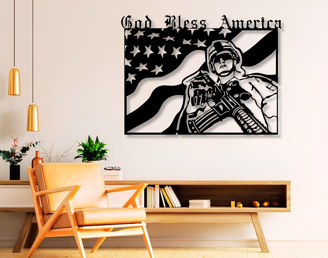 American Soldier Svg Dxf Png Files for Cnc Plasma Laser Cricut ...