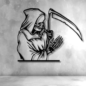 Grim Reaper Dxf , Svg , Png , Files , Wall Art , Reaper , Ghost ...
