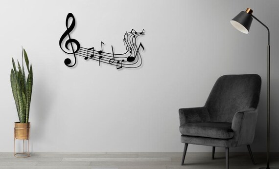 Music Notes Dxf Svg Png Files Music Design Wall Art Cut Vector for