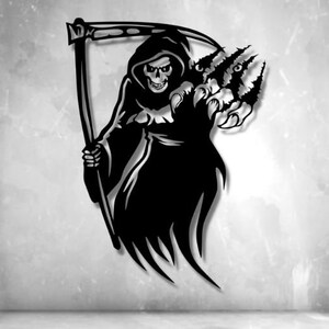 Grim Reaper Dxf , Svg , Png , Files , Grim , Reaper , Halloween ...
