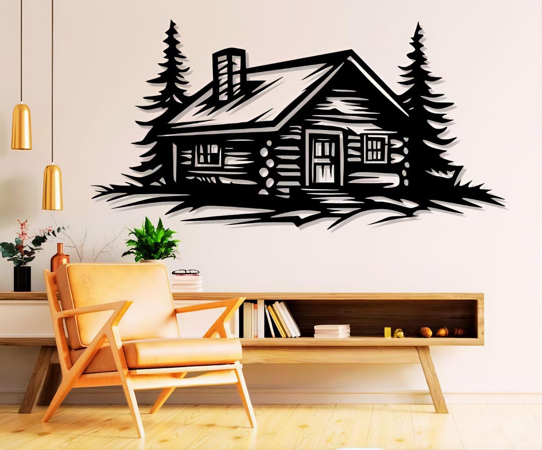 Chalet Dxf Svg Png Files Wooden House Cottage Mountain , Forest ...