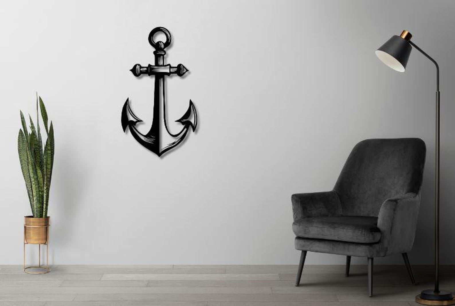 Anchor Dxf Svg Png Files Marine Seamanship Laser Cut File for Cnc ...