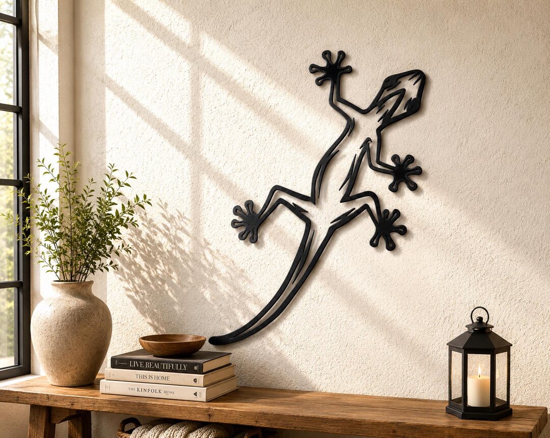 Lizard Dxf File Lizard Dxf Svg Png Files Gecko Lizard Vector Cut File for Cnc Plasma ...