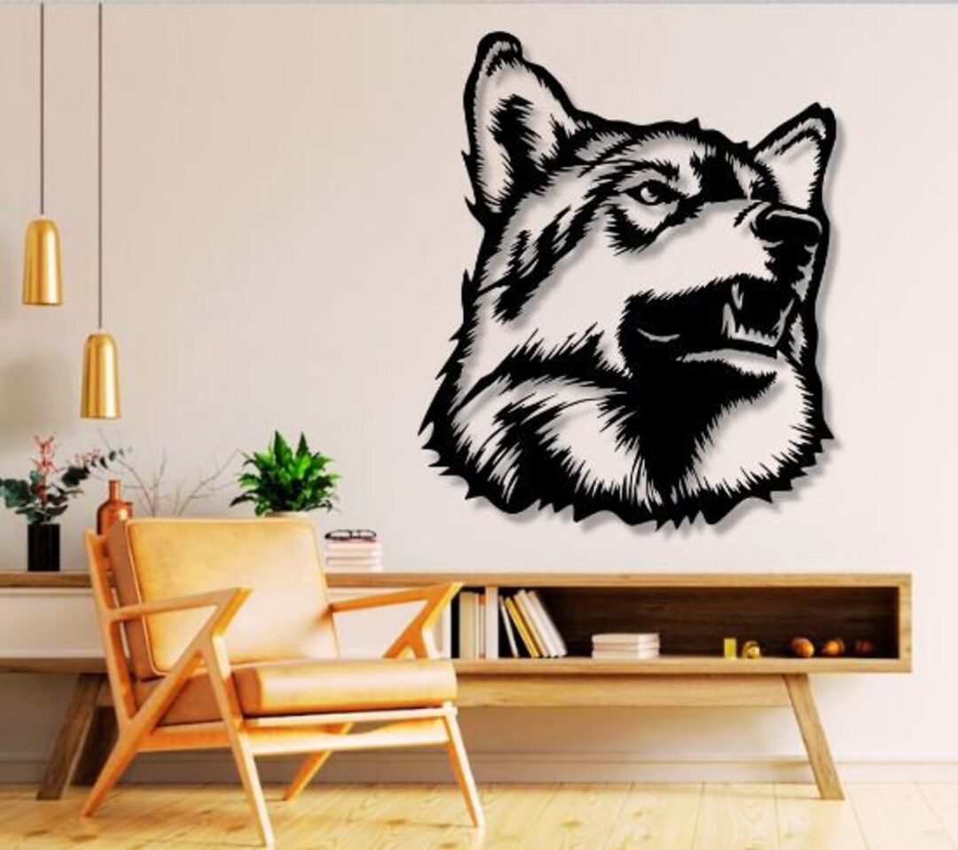 Wolf Dxf Svg Png Files , Wolf , Face , Head , Wild , Animal , Portrait ...