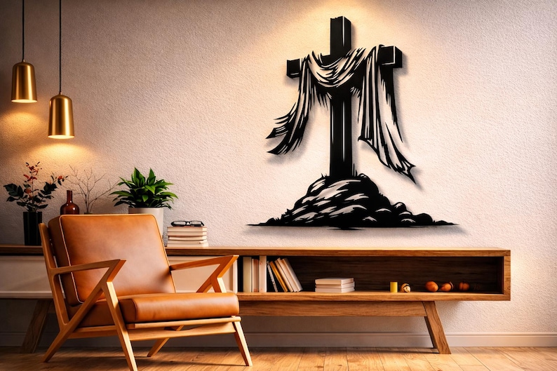 Christian Cross Svg Dxf Png Files Wall Art, CNC Laser Cut File - Etsy