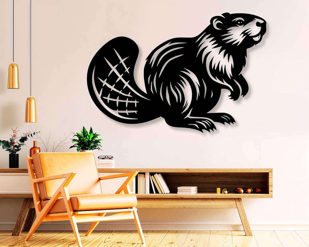 Beaver Svg Dxf Png Files Vector Art Cut File for Cnc Laser Plasma ...