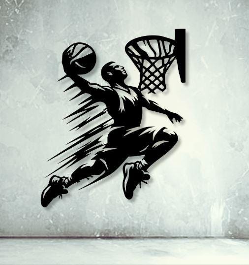 Basketball Dxf Svg Png Files Basketball Wall Art Cut File for Cnc ...