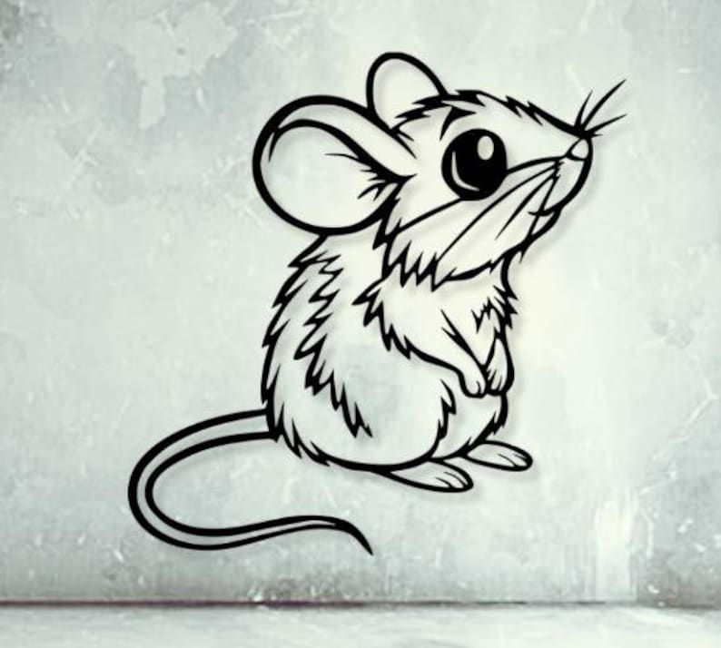 Mouse Wall Art, CNC Plasma Laser Cut File (svg, Dxf, Png) - Etsy