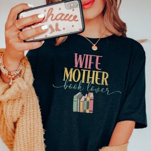 Mom Shirt Cute Mom Shirt Book Lover Gift Teacher Tshirt Librarian Shirt Gift for Mom Gift for Book Lovers Romance Readers Shirt Bookish Tee