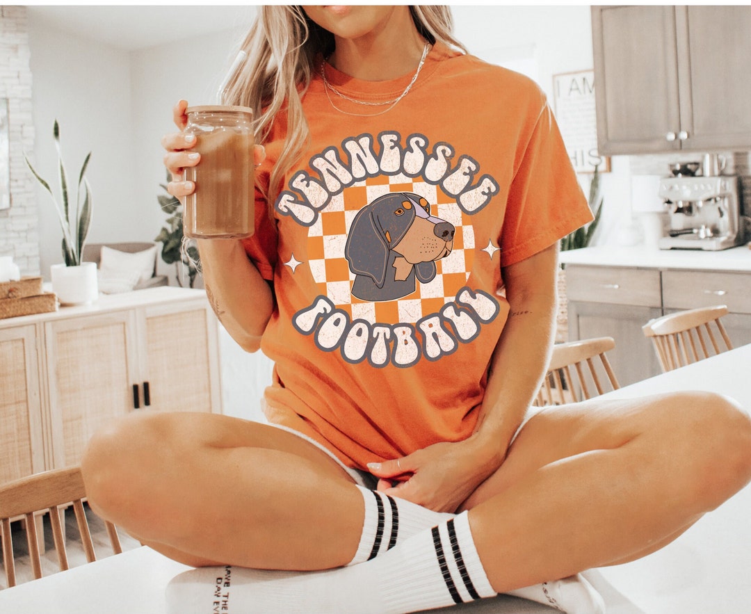 TN Vols Football Shirt Tennessee Comfort Colors Tee DISTRESSED Football Tennessee Game Day 